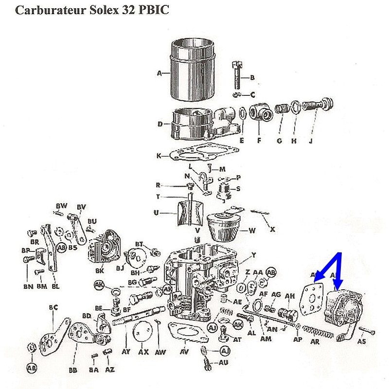 Pompe De Reprise Carburateur Solex