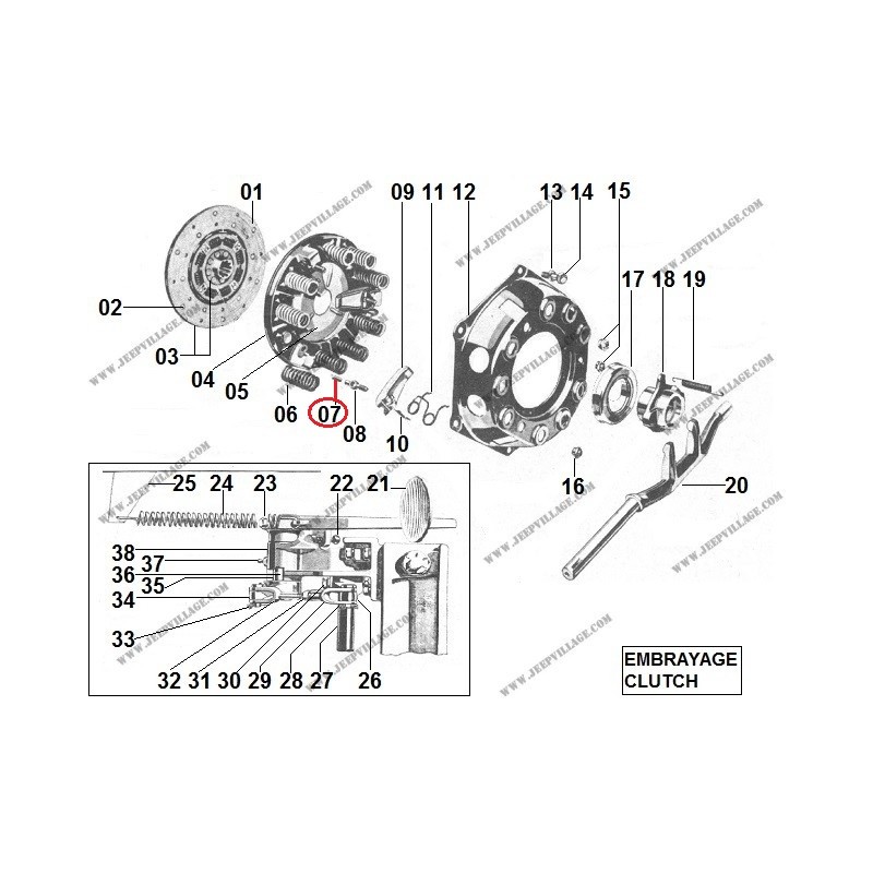 Clutch Mechanism Pin