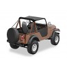 Bikini traditionnel Black Crush - CJ7 & Wrangler YJ (1976-1991)