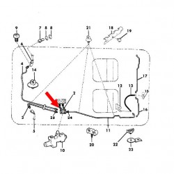 Distributor/Cylinder brake pipe - Wrangler YJ (87-95)