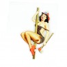 AUTOCOLLANT PIN-UP FIREMAN