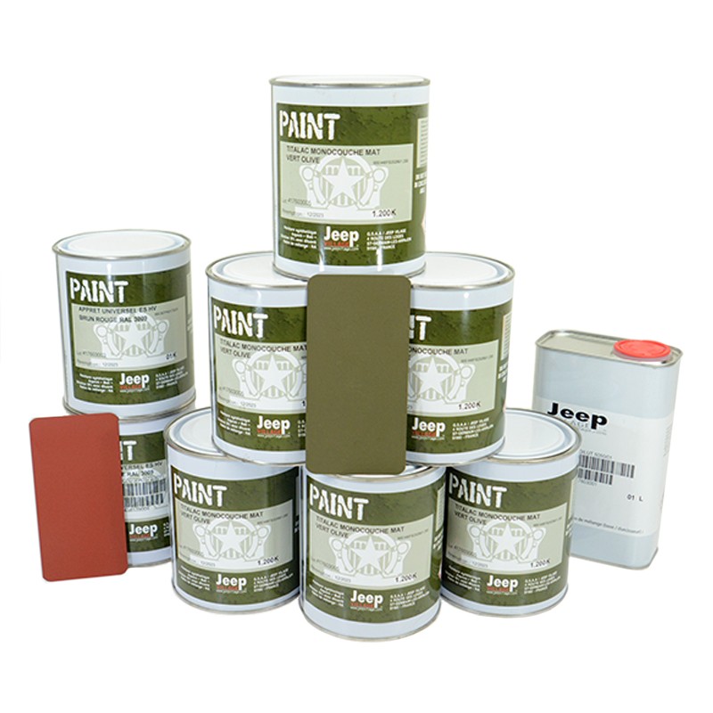 Olive Drab paint kit (Usa) – Réf. KITPEINTUREUS – Jeep Willys / Ford GPW Olive Drab paint kit (Usa) – Réf. KITPEINTUREUS – Jeep Willys / Ford GPW