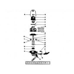 Fuel pump with priming lever – Réf. WOA8323 – Jeep Willys / Ford GPW - 5