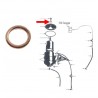 OIL FILTER COVER SCREW GASKET Ø16mm