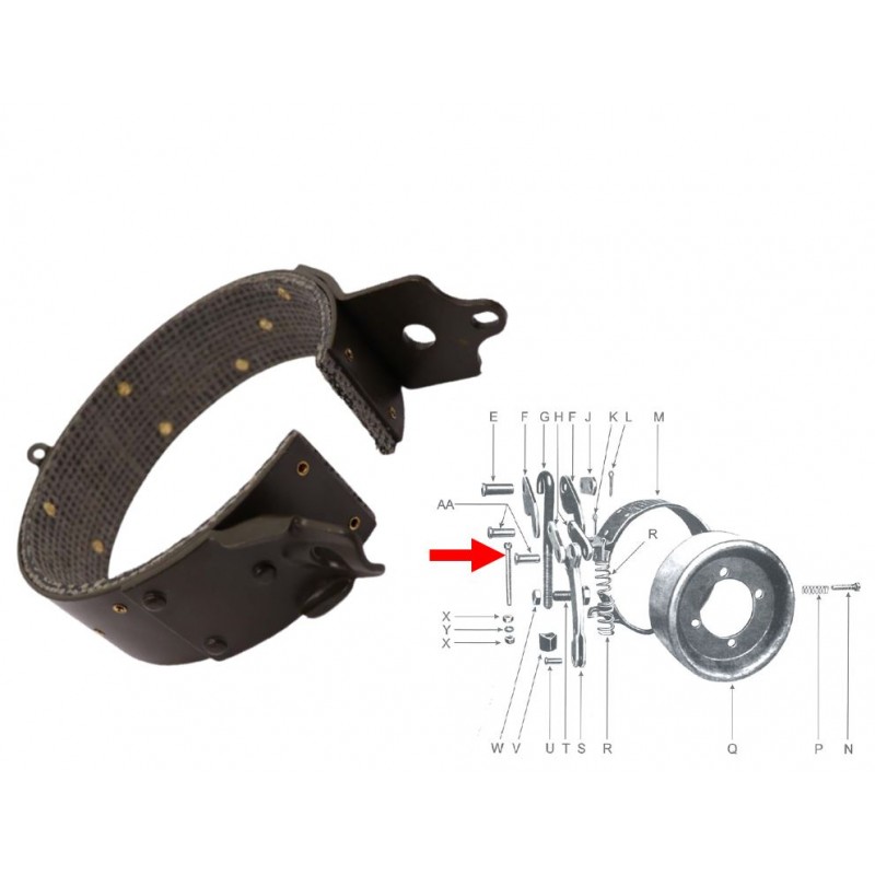 HAND BRAKE BAND WITH LINING