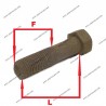 BOLT 5/8 UNF HEX. HEAD L:82mm Thread:20mm