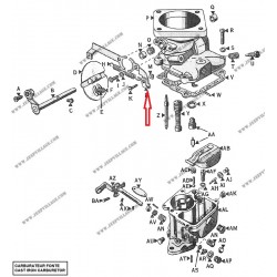 BRACKET, CARBURETOR 2nd MODEL AIR SHUTTER