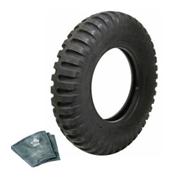 Military Tire 600x16 + Inner Tube - Mrf – Réf. WOA7791 – Jeep Willys / Ford GPW