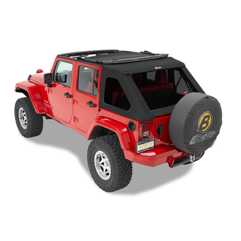 Toile de remplacement Trektop Black Twill - Wrangler JK 4portes (2007-2018)