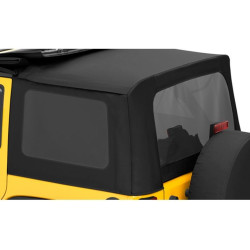 Jeu de fenêtres arrière teintées pour capote d'origine Black Diamond - Wrangler JKU 4portes  (2011-2018 )