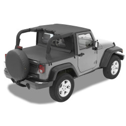 Header Targa Bikini - '07-09 Wrangler JK 2-Door (Black Diamond)