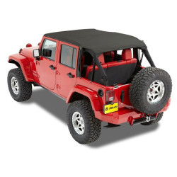 Header Safari Cable Style Bikini - '10-18 Wrangler JK 4-Door (Black Diamond)