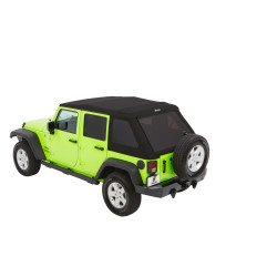 Trektop Glide - '07-18 Wrangler JK 4-Door (Black Twill)