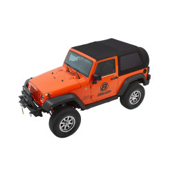 Trektop Glide - '07-18 Wrangler JK 2-Door (Black Twill)