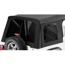 Set of tinted rear windows for Supertop Black Diamond soft top - Wrangler TJ (1997-2006).