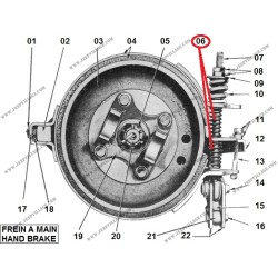 SPRING, HAND BRAKE ADJUSTING BOLT