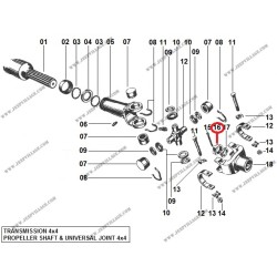 NUT, PROPELLER SHAFT FLANGE