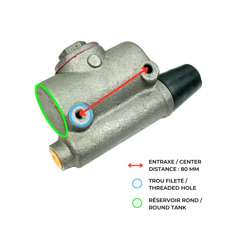 Brake Master Cylinder - Mb / Gpw / M201 – Réf. WOA556 – Jeep Willys / Ford GPW Brake Master Cylinder - Mb / Gpw / M201 – Réf. WOA556 – Jeep Willys / Ford GPW