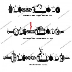 SPRING CYLINDER FRONT WHEEL BANJO