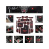 Console mat Black/Red - JL/JT