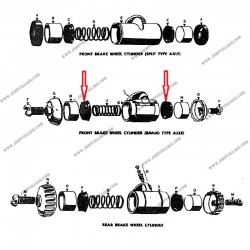 BANJO FRONT WHEEL CYLINDER CUP