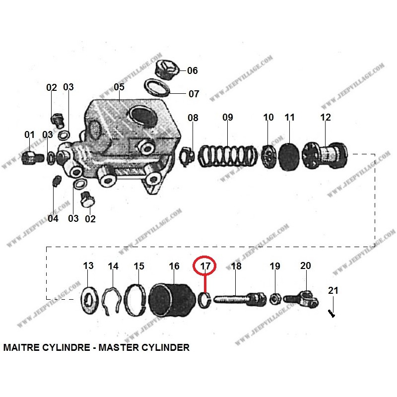 MASTER CYLINDER BELLOW CLIP