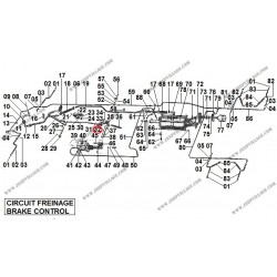 FOOT BRAKE ROD clevis