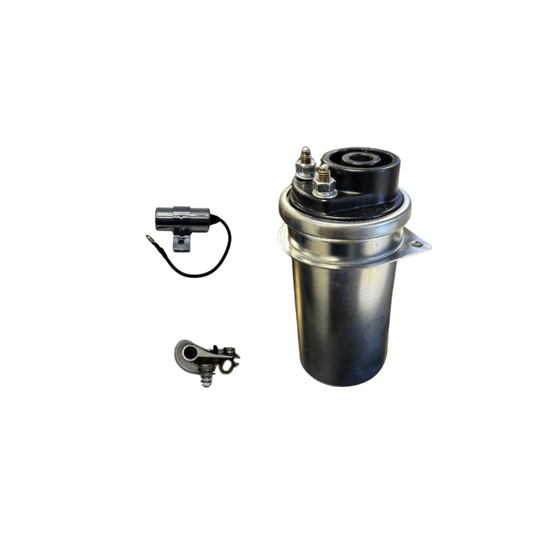 24V coil, capacitor, and platinum screw kit - Réf. ABG63375K – Jeep Willys / Ford GPW 24V coil, capacitor, and platinum screw kit - Réf. ABG63375K – Jeep Willys / Ford GPW