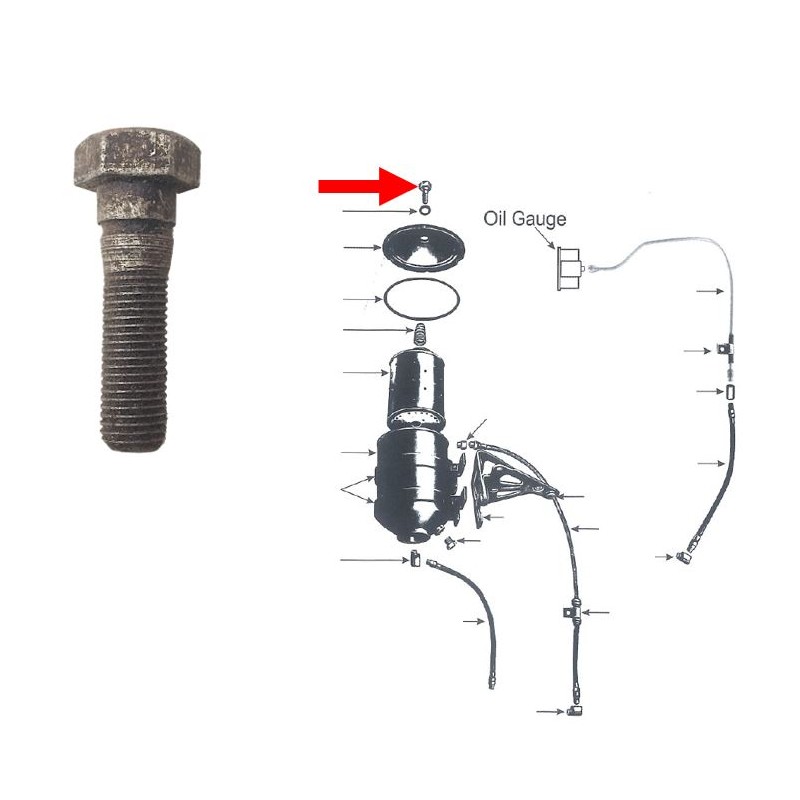 Oil filter screw - Ref.WOA1232A