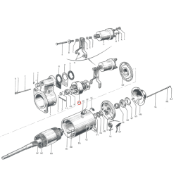 Pinion starter - 24 volts - Ref.DUC74049 - 3