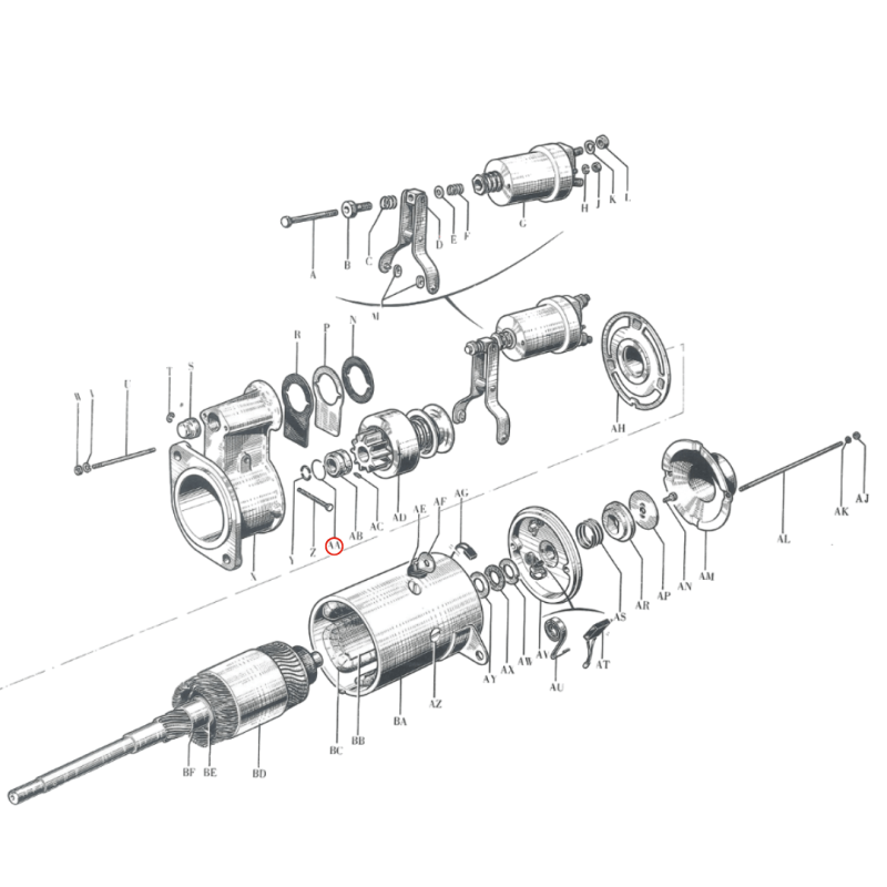24 Volt starter rim ring - Ref. DUC34622