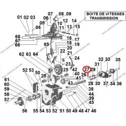 WASHER, TRANSMISSION MAIN SHAFT REAR BEARING