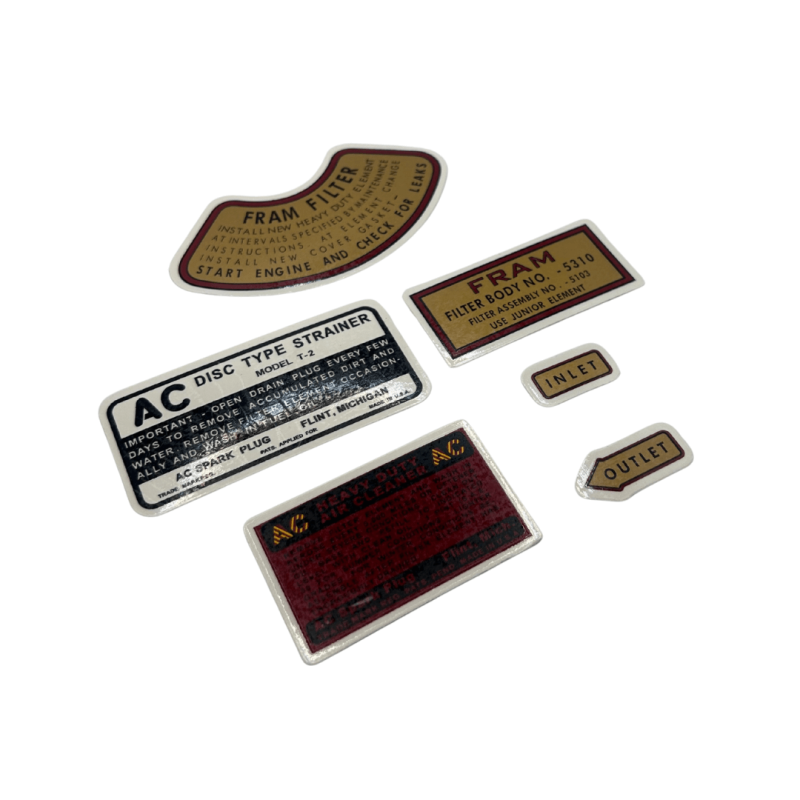MB Engine Decal Set- Ref.WO-DC005