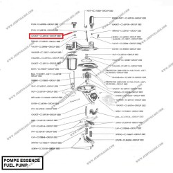 JOINT BOUCHON POMPE ESSENCE 2 VALVES