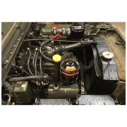 Hose between air tube & air elbow - GPW  - WOA1451F - 2