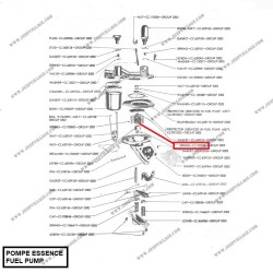 RESSORT CENTRAL POMPE ESSENCE 2 VALVES