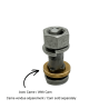 Lower Brake Shoe Fixed Point Pin - Ref.WO637899 - 5