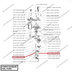 CAP, 2 VALVES FUEL PUMP PUSH ROD SPRING