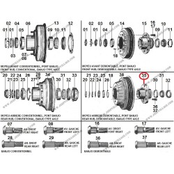 HUB, REAR WHEEL, DEMOUNTABLE, BANJO TYPE AXLE
