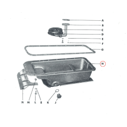 Carter inferieur huile moteur - Ref.WOA7238  - 5