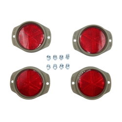 Kit catadioptre ovale rouge - Ref.WOA1306USX4