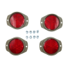 Kit catadioptre ovale rouge - Ref.WOA1306USX4