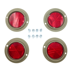 Kit catadioptre rond rouge - Tiger ey - Ref.WOA1306EX4
