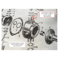 Front axle bowl arm bolt - Ref. WOA5504 - 2