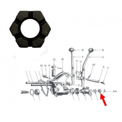 Nut transfer case clevis - Ref.WOA980