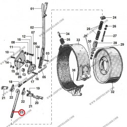 HANDBRAKE CONTROL SHAFT