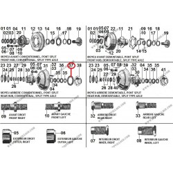JOINT DEFLECTEUR MOYEU ARRIERE SPLIT
