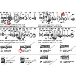 GOUJON MOYEU AVANT GAUCHE SPLIT
