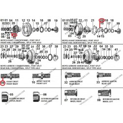 GOUJON MOYEU AVANT DROIT SPLIT