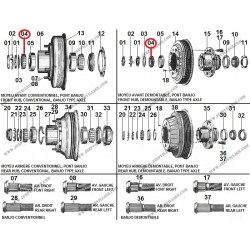 FRONT HUB BEARING CONE